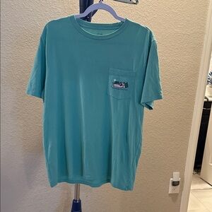 Vineyard Vines Aqua Pocket Tee. Size Small